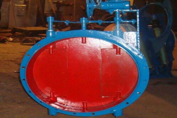 Hydraulic vacuum flange butterfly valve